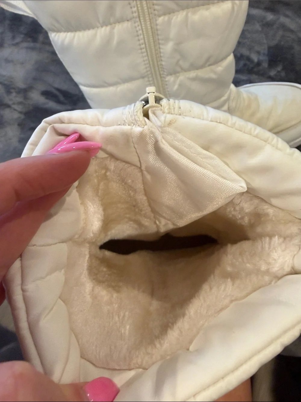 White Puffer Winter Boots